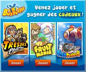 Nouveau site de jeux à cadeaux - buzzville