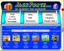 copie d'écran de Jackporte