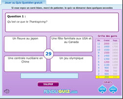 copie d'écran de Pendu Quiz