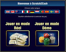 copie d'écran de Scratch2cash